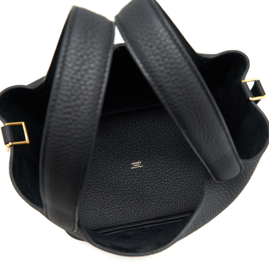 Hermes Picotin 22 Lock Bag Black GHW