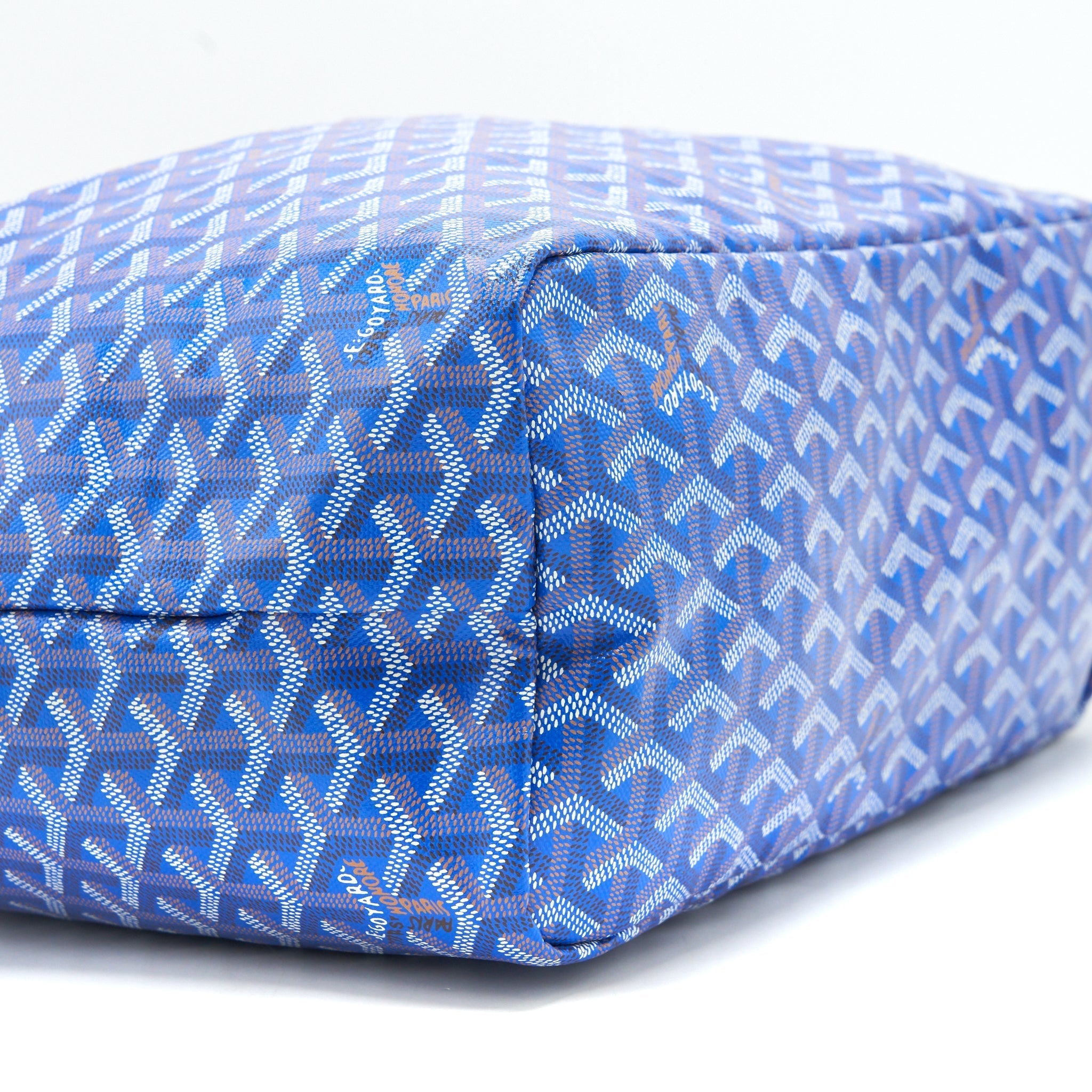 GOYARD SAINT LOUIS TOTE BAG PM BLUE