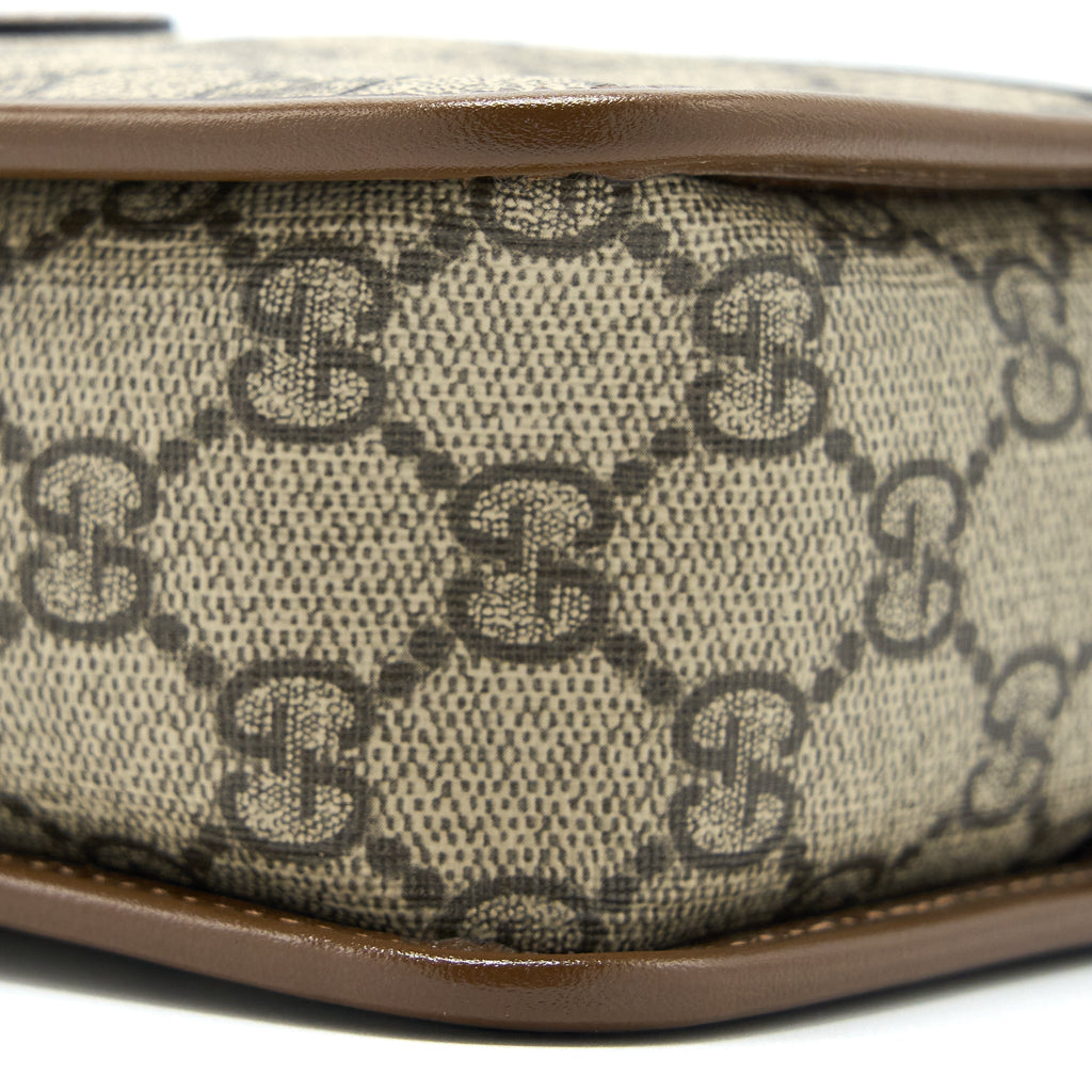 GUCCI MINI BAG INTERLOCKING G IN GG SUPREME CANVAS GHW