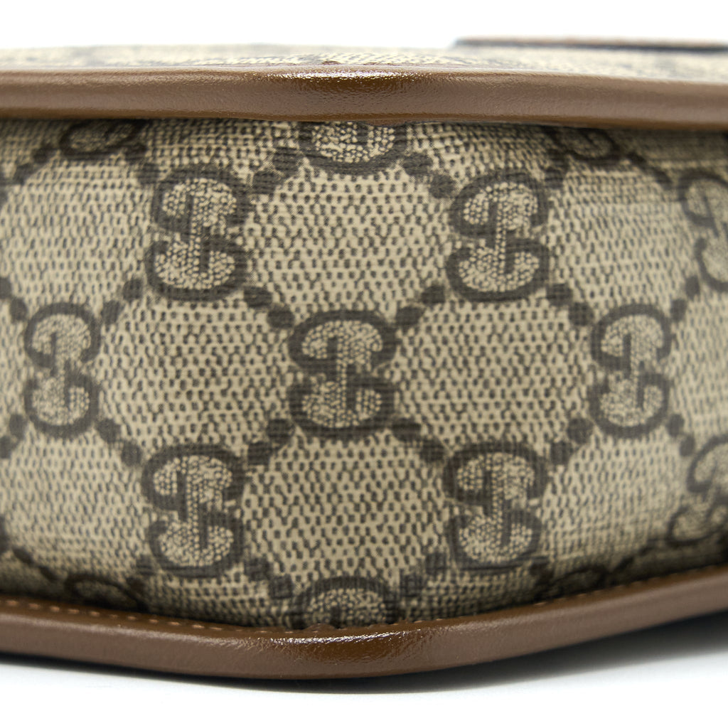 GUCCI MINI BAG INTERLOCKING G IN GG SUPREME CANVAS GHW