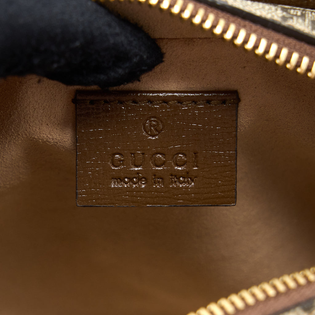 GUCCI MINI BAG INTERLOCKING G IN GG SUPREME CANVAS GHW