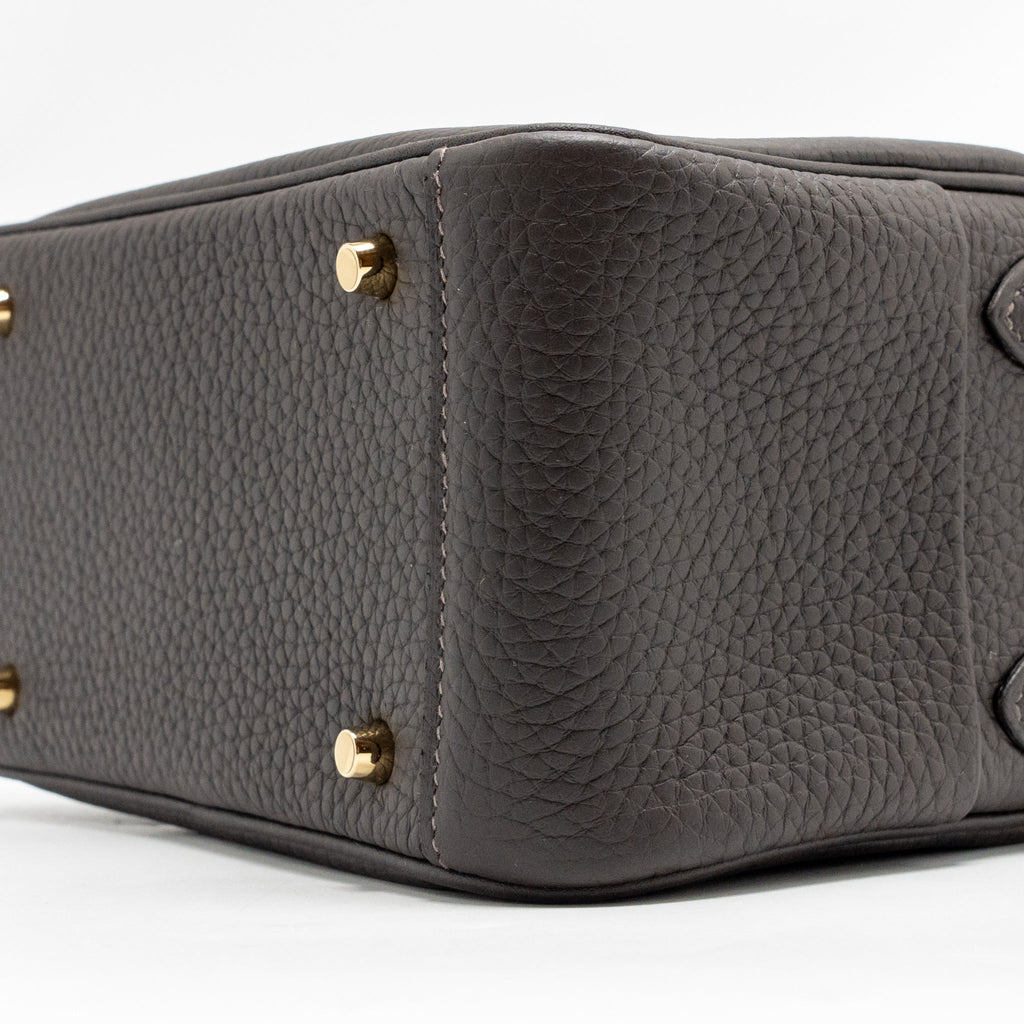 HERMES MINI LINDY II CLEMENCE T3 BAI-BRUN LGHW
