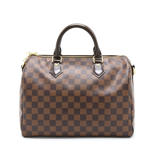 LOUIS VUITTON SPEEDY BANDOULIERE 30 DAMIER EBENE CANVAS