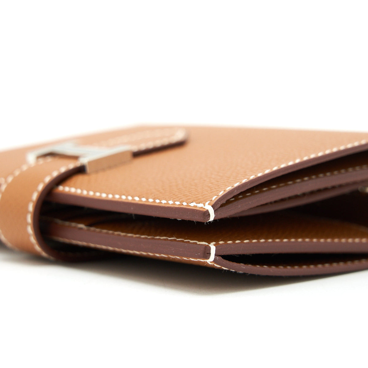 Hermes Bearn Compact Wallet Epsom Gold SHW
