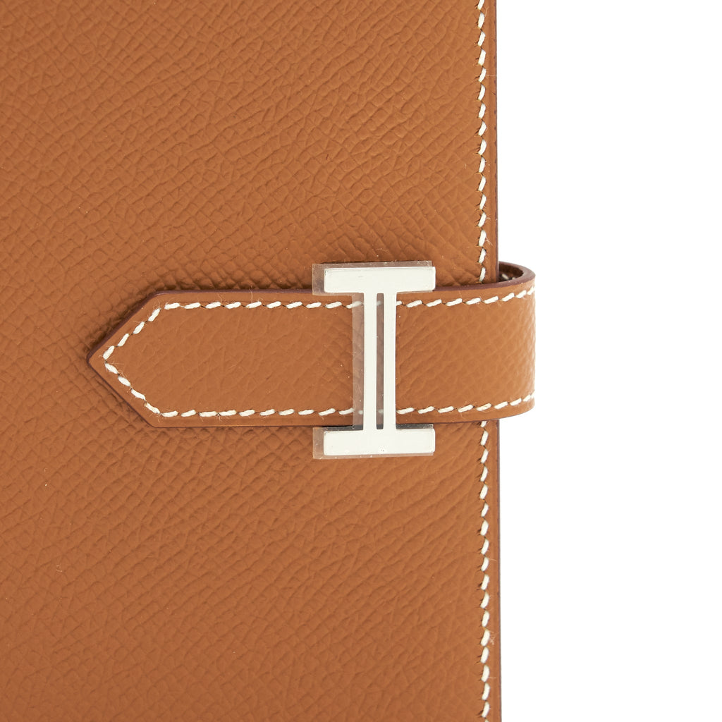 Hermes Bearn Compact Wallet Epsom Gold SHW