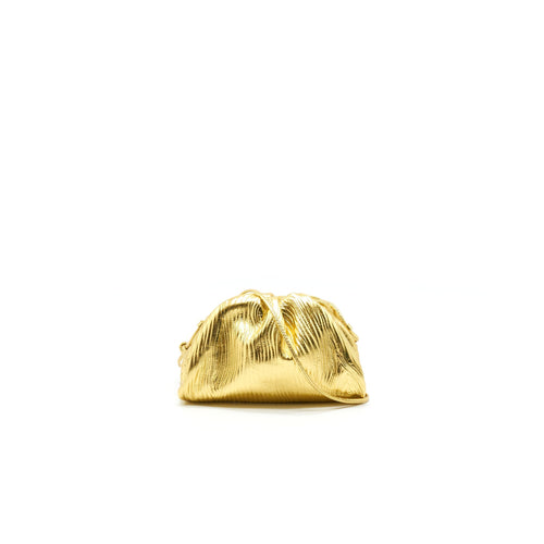 BOTTEGA VENETA THE MINI POUCH COLOR ORO
