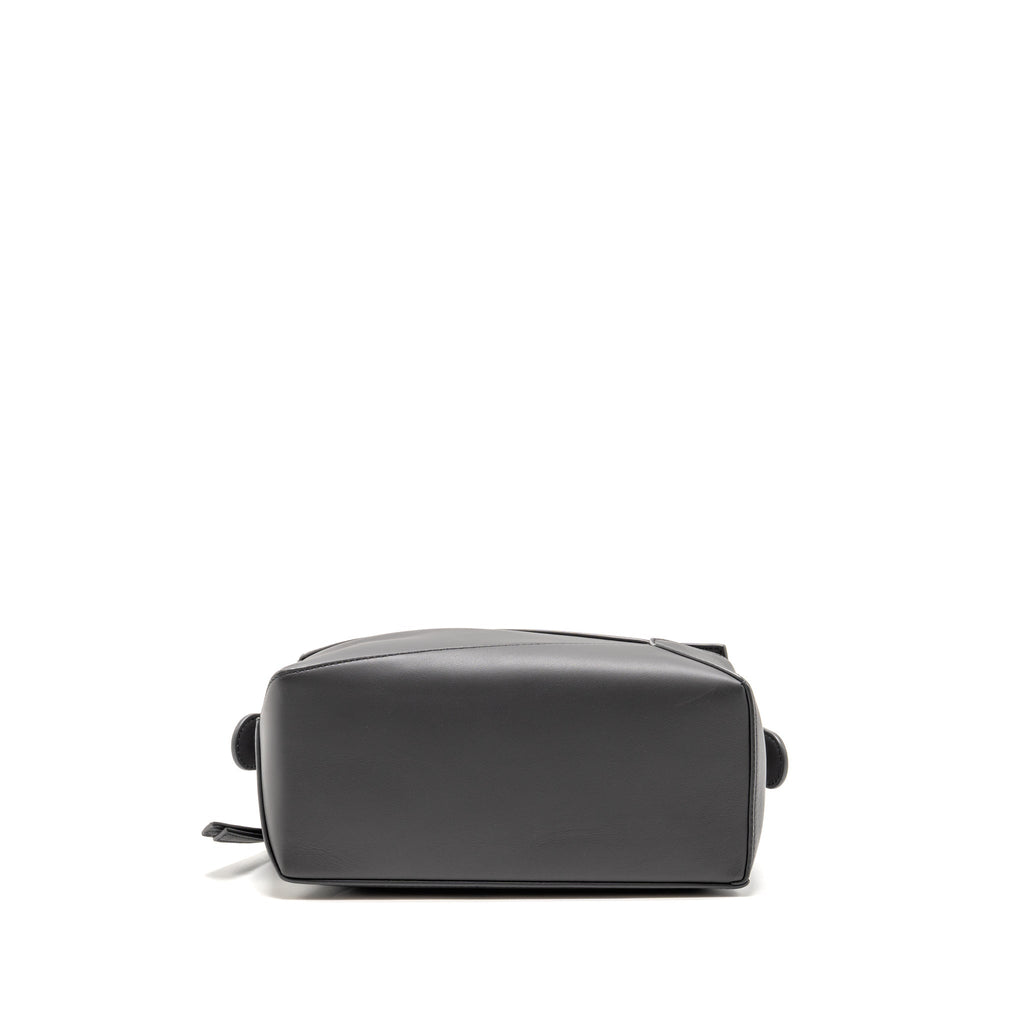 Loewe Small Puzzle Bag Calfskin Dark Grey SHW