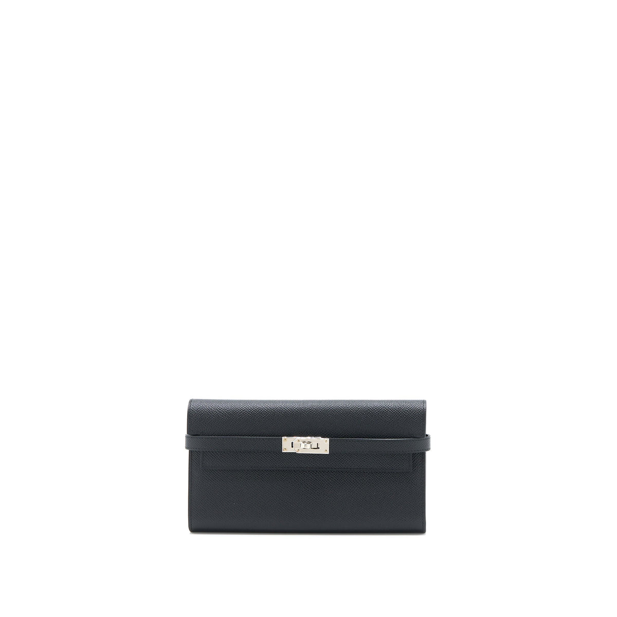 Hermes Kelly Long Wallet Epsom Black SHW
