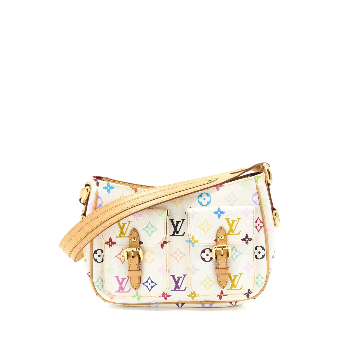 LOUIS VUITTON LODGE PM MULTICOLOUR MONOGRAM CANVAS WHITE GHW