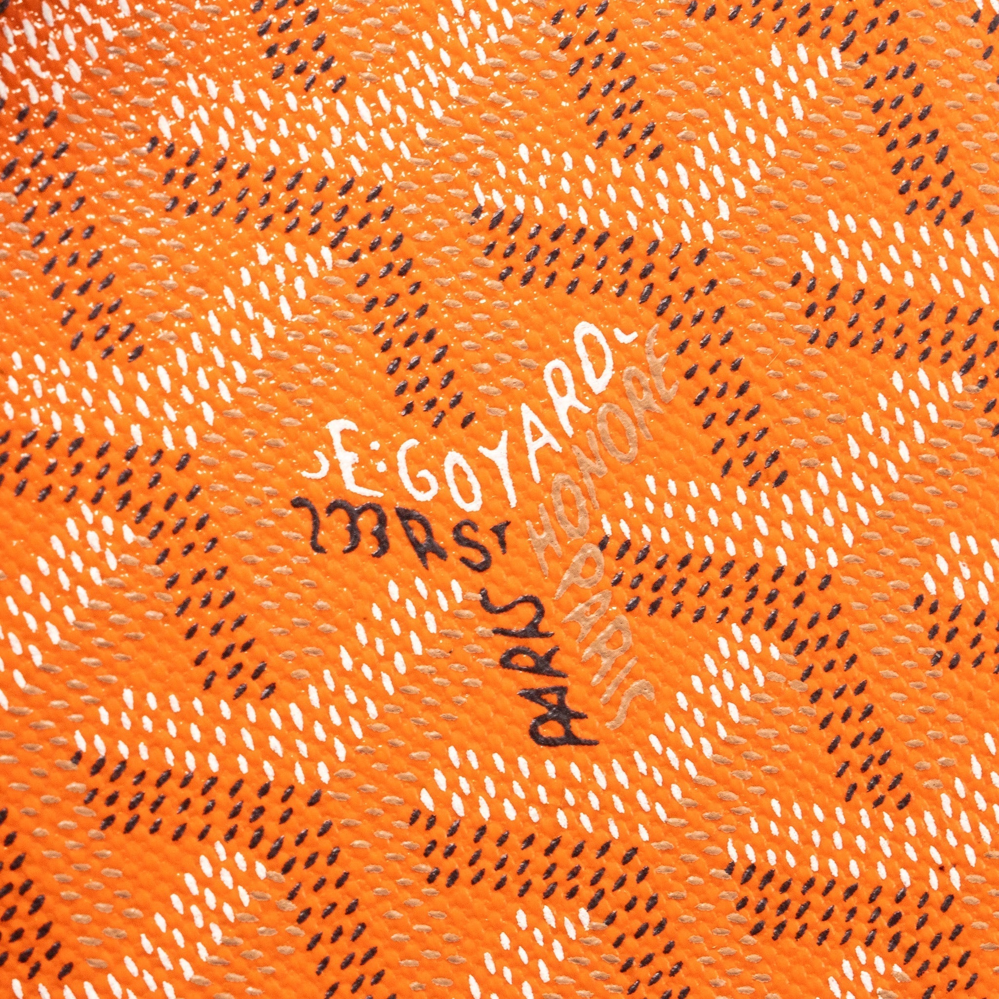 GOYARD PASSPORT HOLDER CANVAS ORANGE