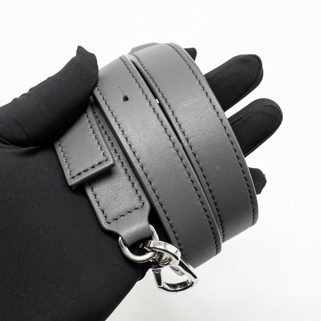 Loewe Small Puzzle Bag Calfskin Dark Grey SHW