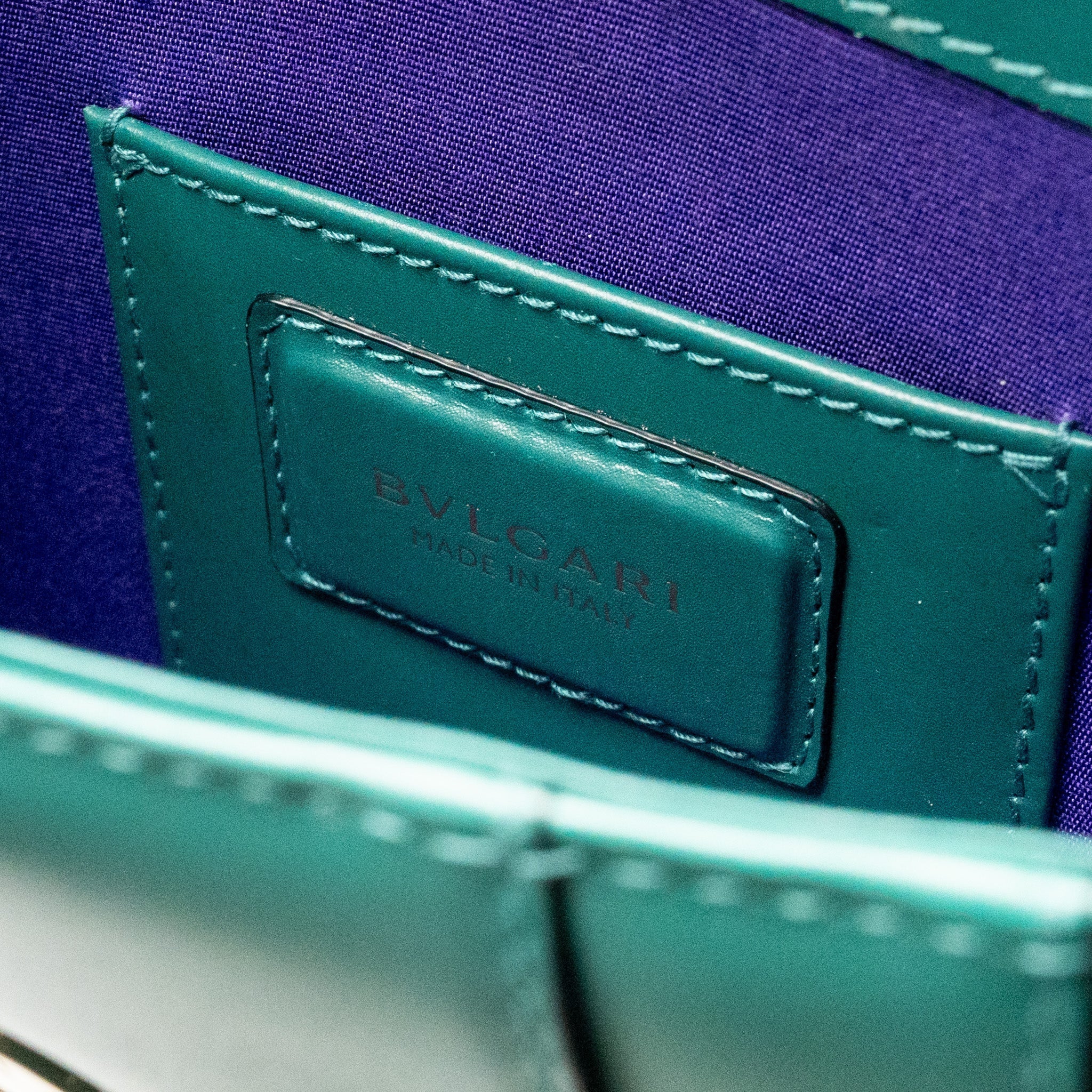 BVLGARI SERPENTI FOREVER CROSSBODY BAG CALFSKIN GREEN LGHW