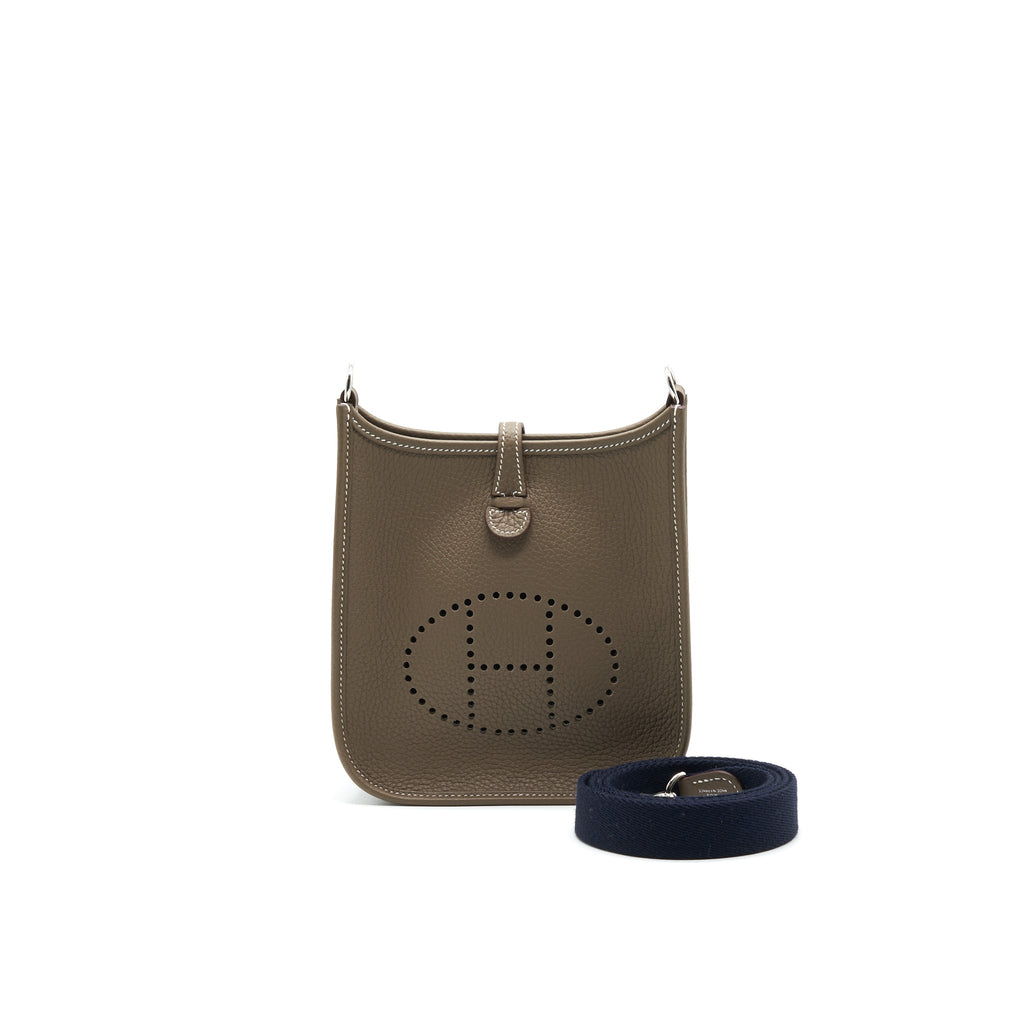 Hermes Mini Evelyne Etoupe SHW