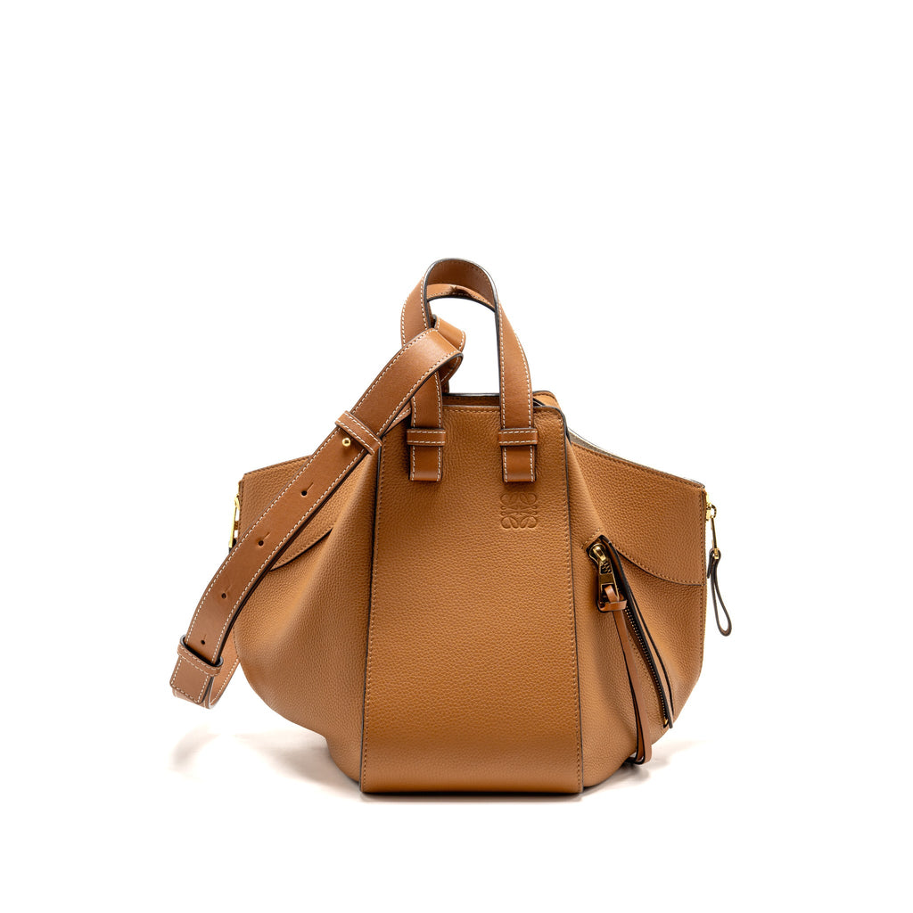Loewe Small Hammock Bag Classic Calfskin Tan GHW