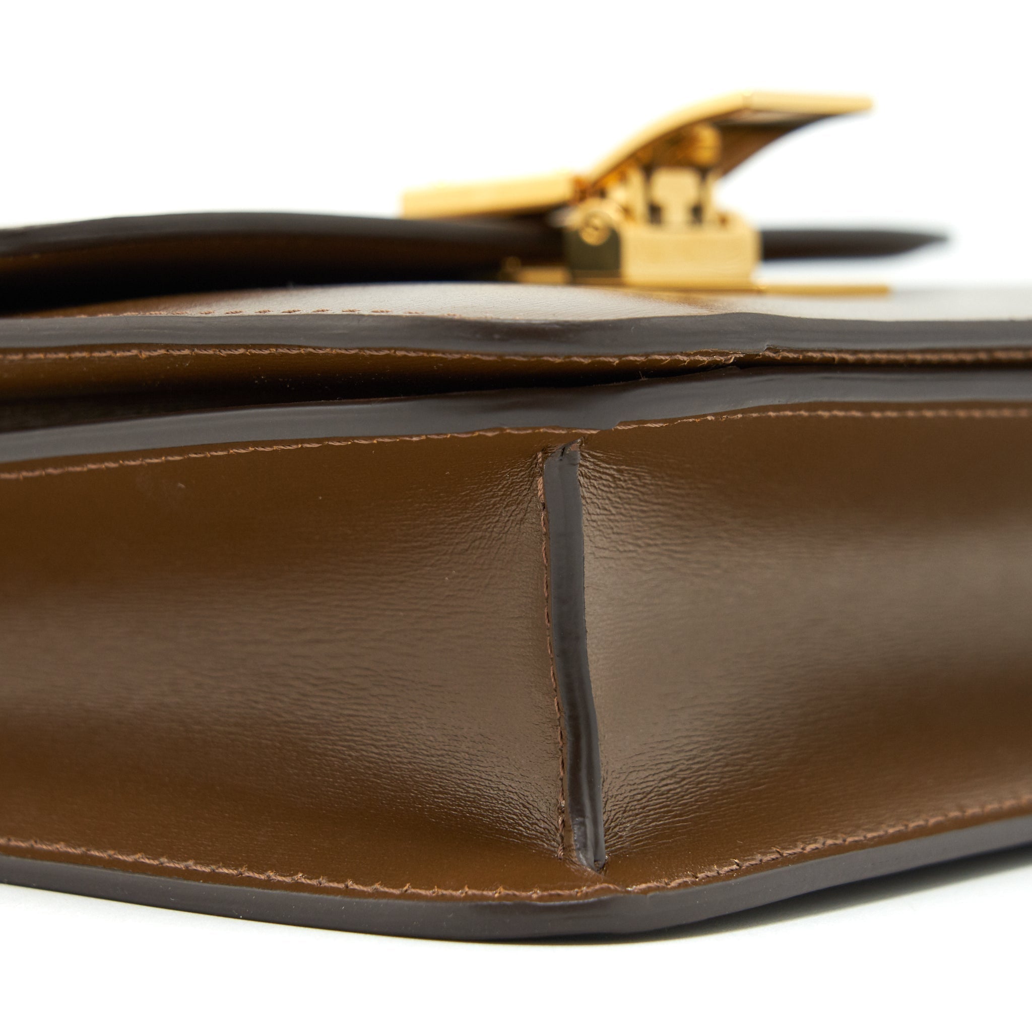 CELINE TEEN CLASSIC BOX BAG CALFSKIN CAMEL GHW