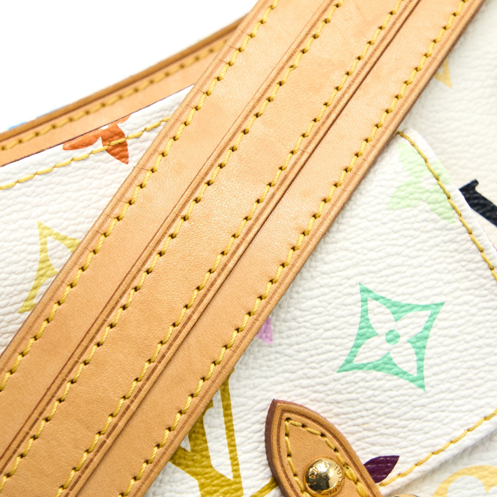 LOUIS VUITTON LODGE PM MULTICOLOUR MONOGRAM CANVAS WHITE GHW