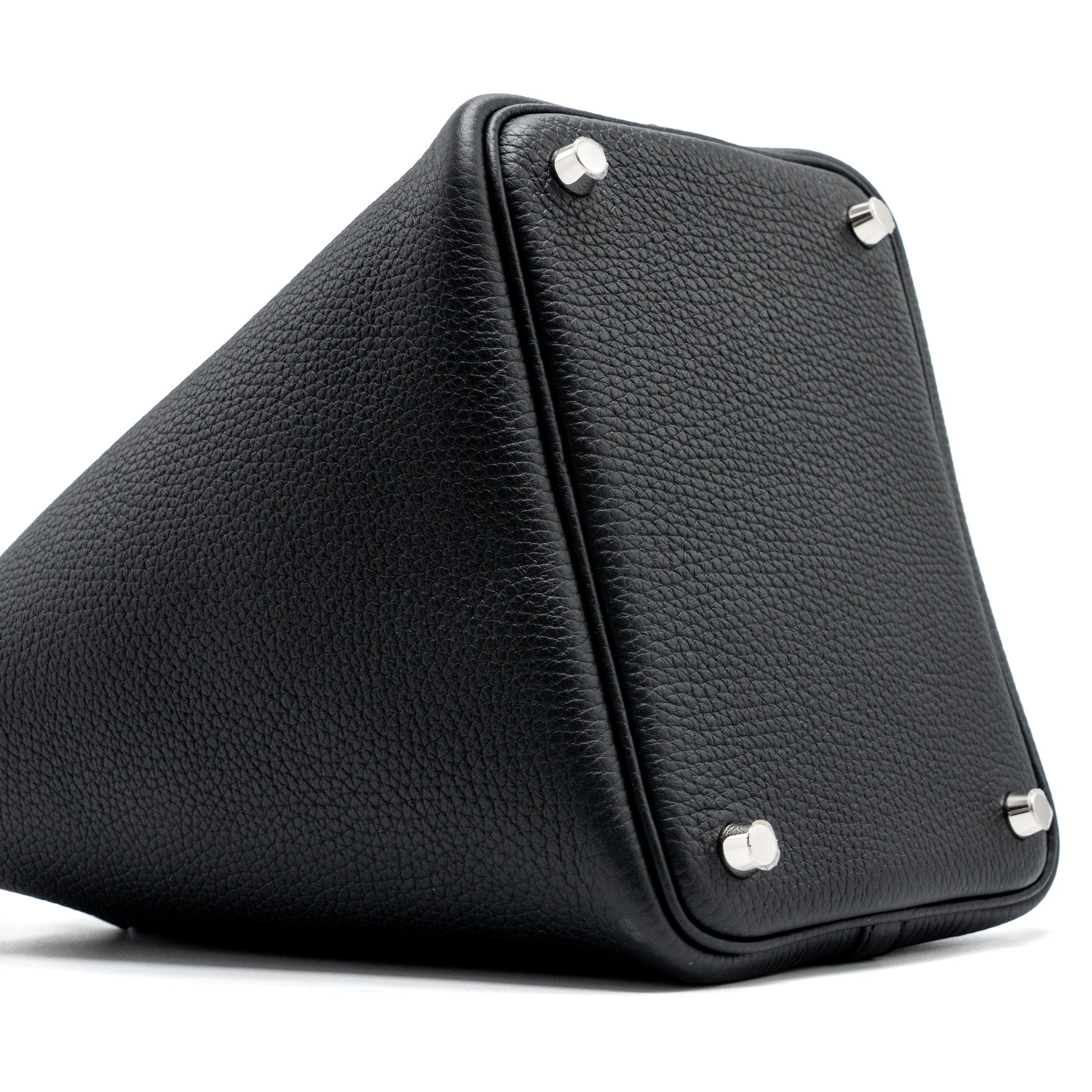 HERMES PICOTIN 18 LOCK BAG CLEMENCE BLACK SHW