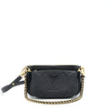LOUIS VUITTON MULTI POCHETTE MONOGRAM EMPREINTE BLACK GHW