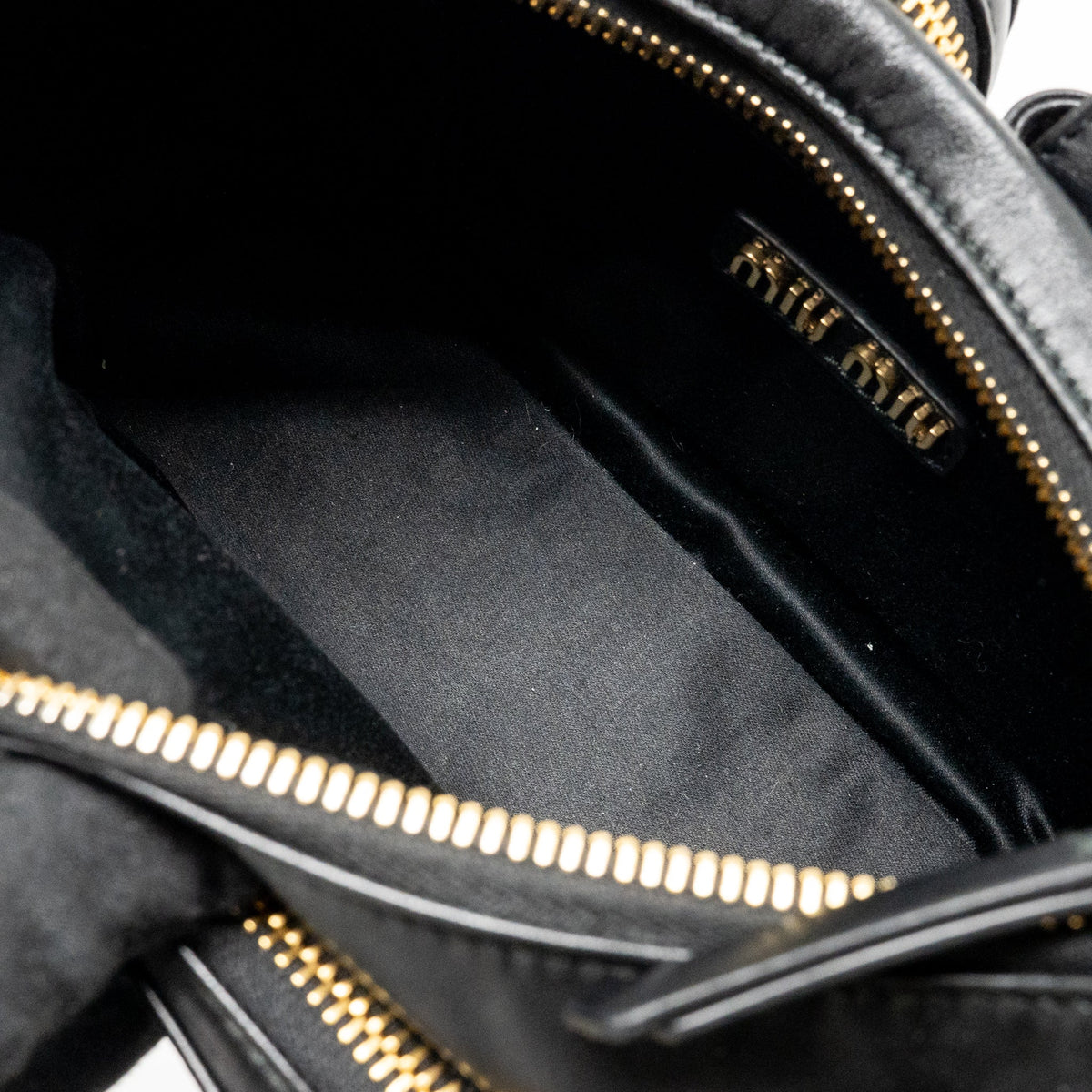 Miu Miu multi pocket bag Nappa lambskin black GHW