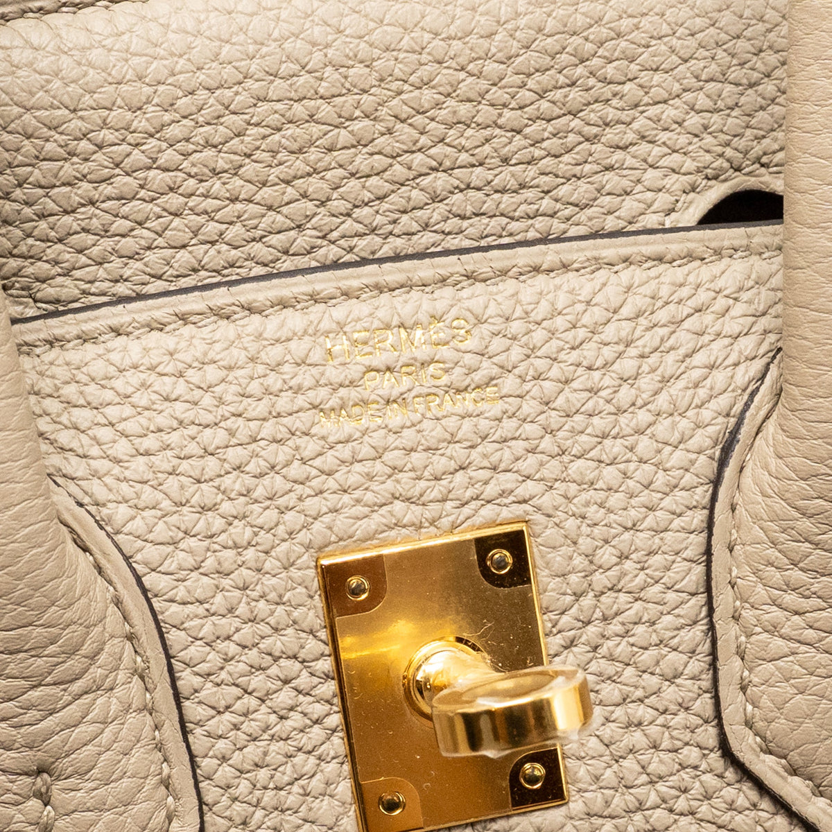 Hermes Birkin 25 togo gris tourterelle GHW
