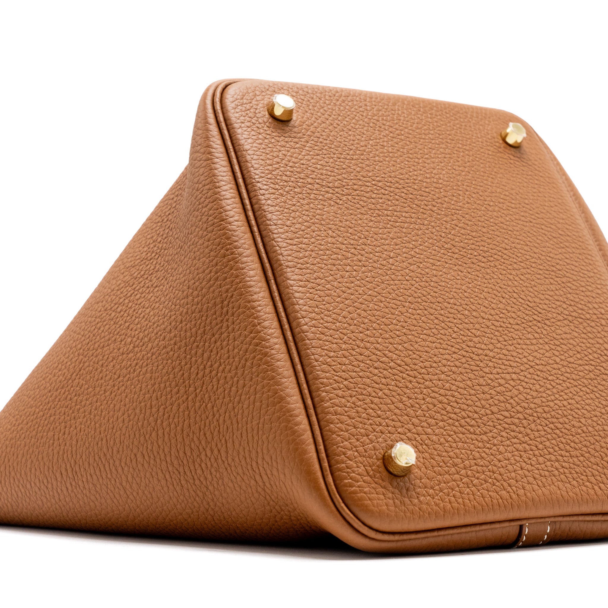 HERMES PICOTIN 22 LOCK BAG CLEMENCE GOLD WITH GHW