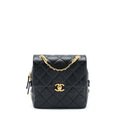 CHANEL 22P FLAP BACKPACK CAVIAR BLACK GHW (MICROCHIP)