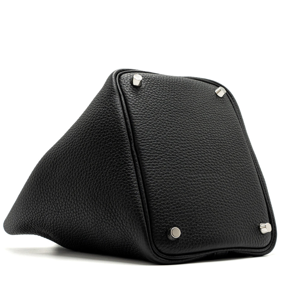 HERMES PICOTIN 18 LOCK BAG CLEMENCE BLACK SHW