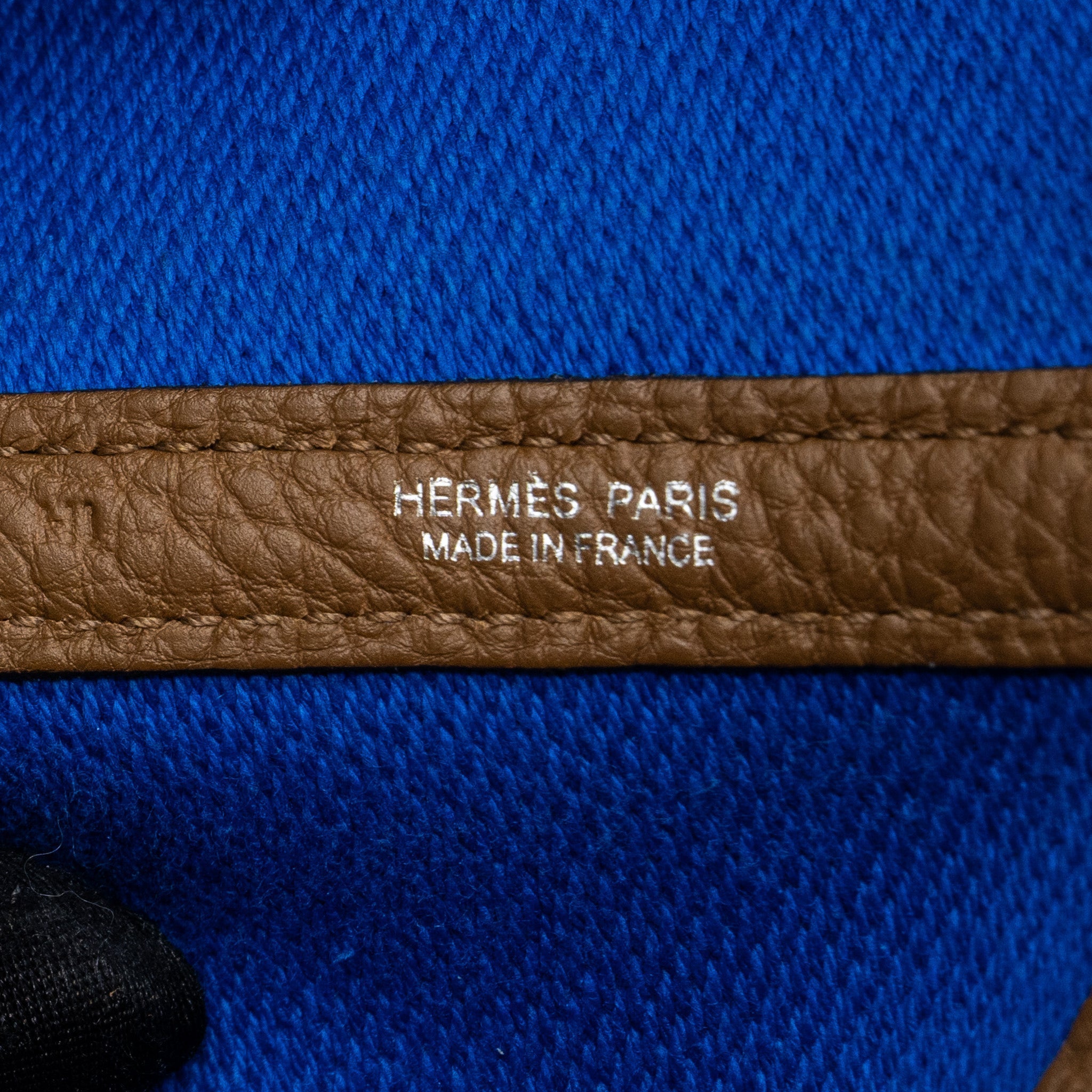 HERMES GARDEN PARTY 36 NEGONDA/CANVAS ECRU/ALEZAN/BLUE BILL SHW