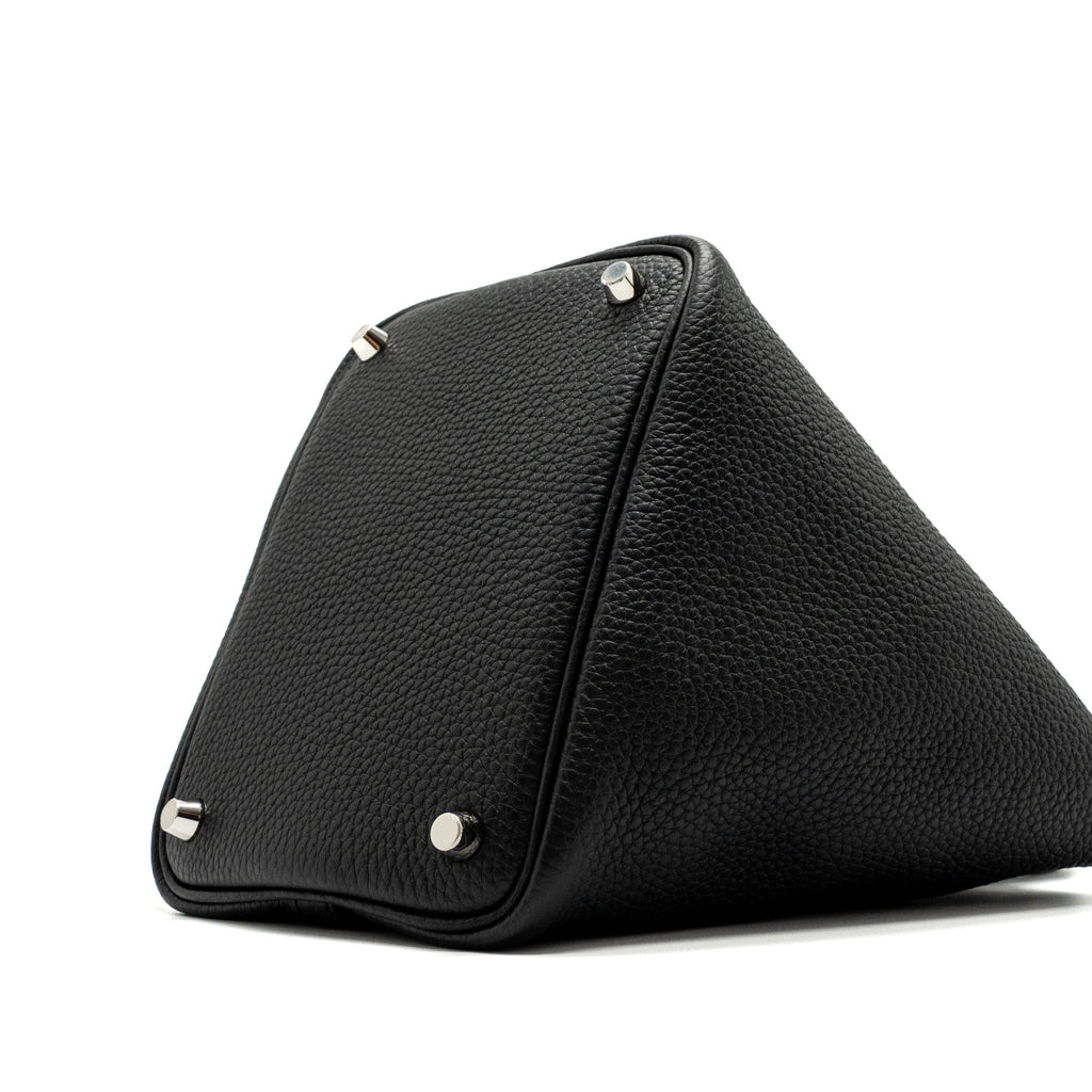 HERMES PICOTIN 18 LOCK BAG CLEMENCE BLACK SHW
