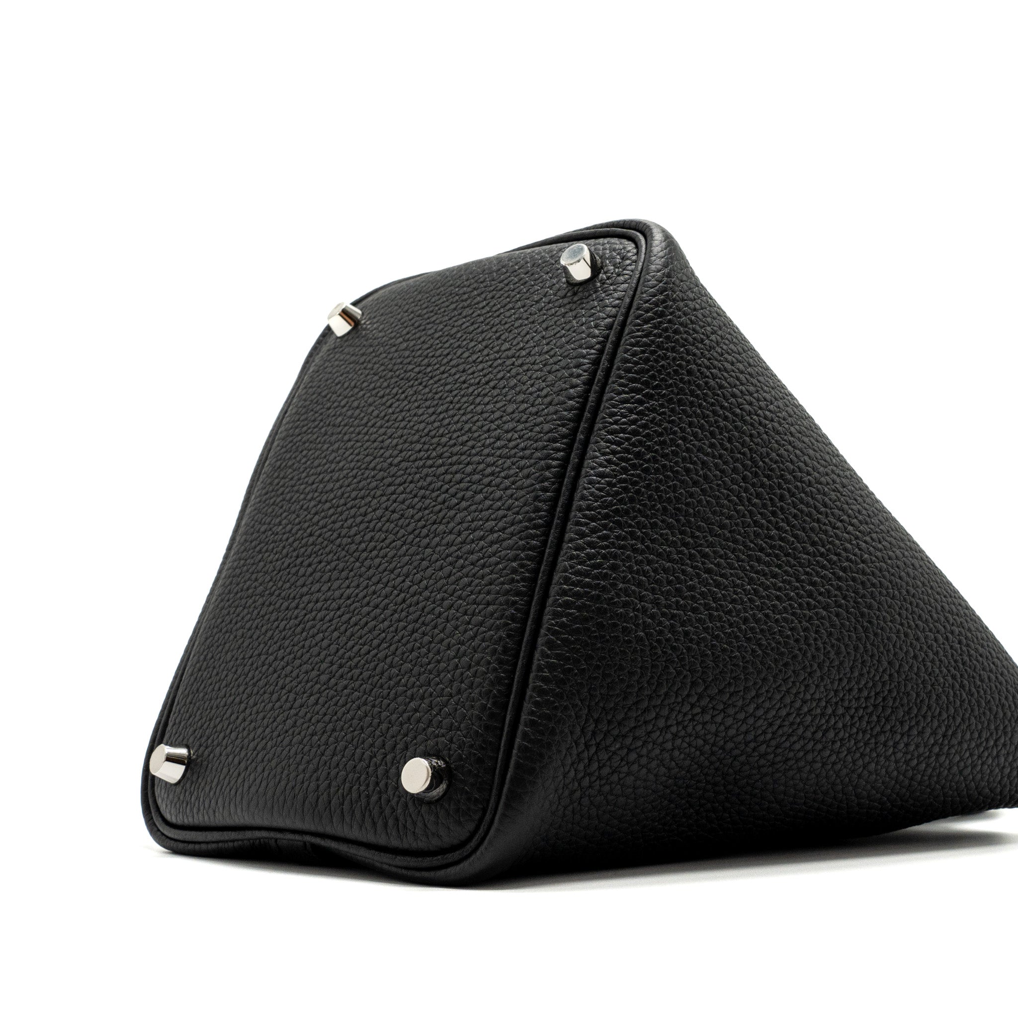 HERMES PICOTIN 18 LOCK BAG CLEMENCE BLACK SHW