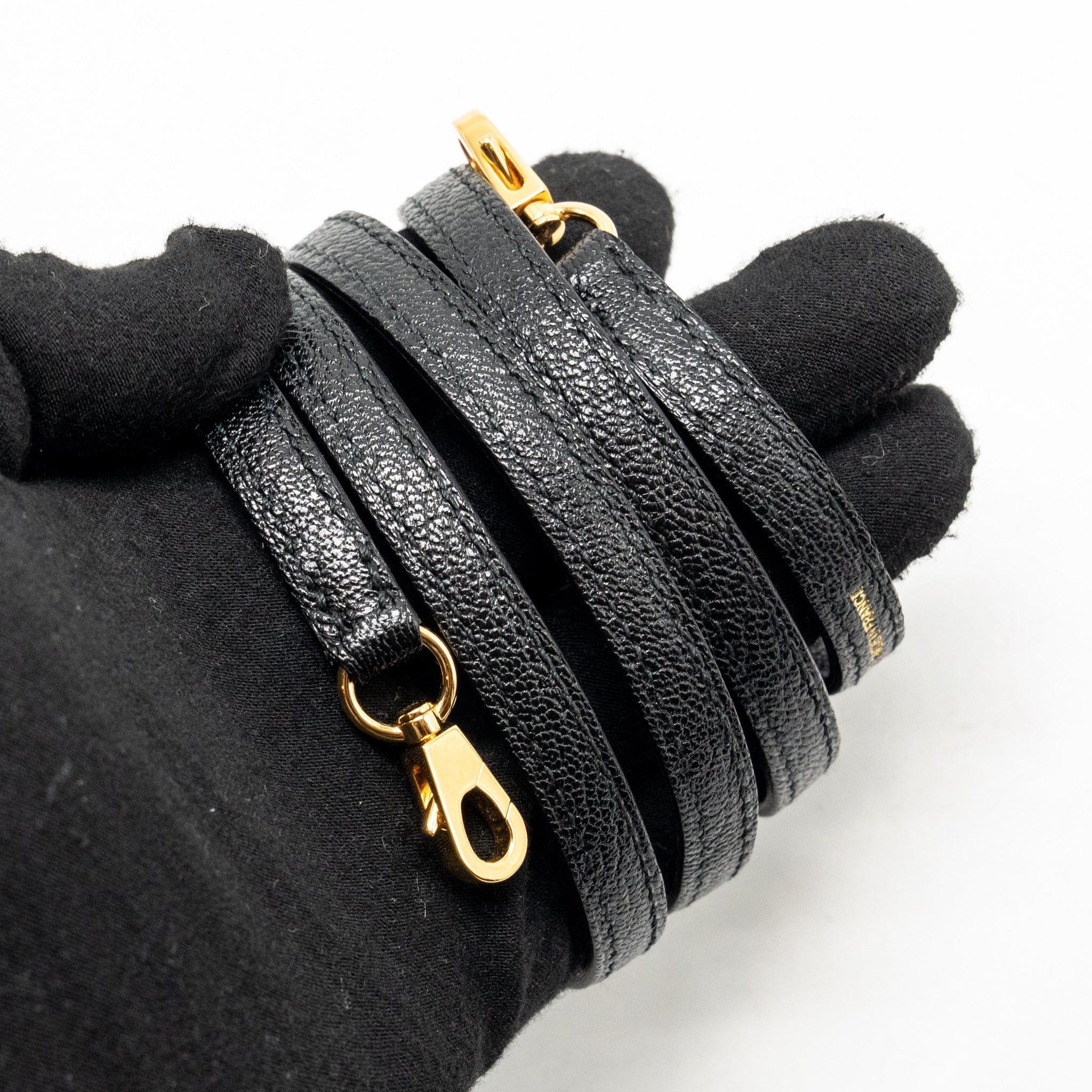 HERMES MINI BOLIDE CHEVRE MYSORE LEATHER BLACK GHW