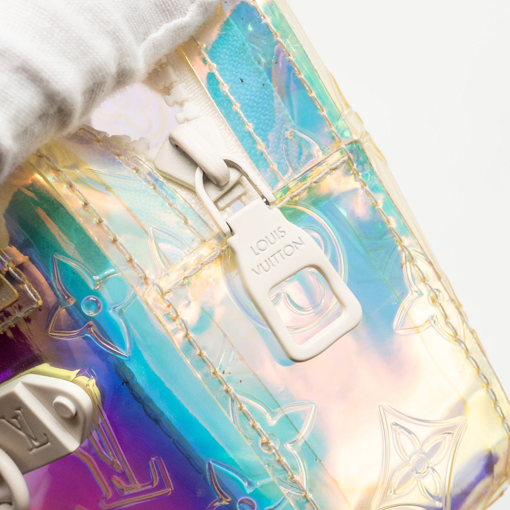 LOUIS VUITTON VIRGIL ABLOH POCHETTE IRIDESCENT MONOGRAM PVC MULTICOLOR WHITE HARDWARE