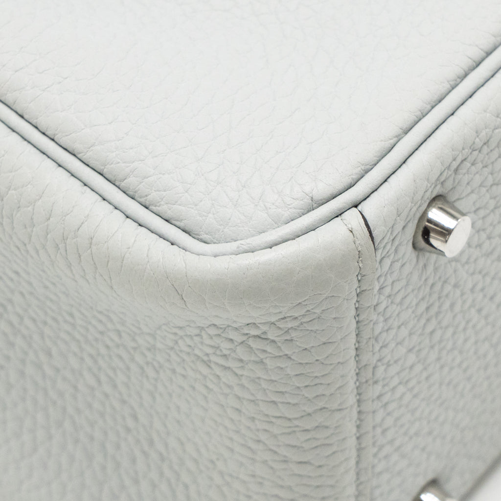 Hermes Mini Lindy Clemence blue pale SHW