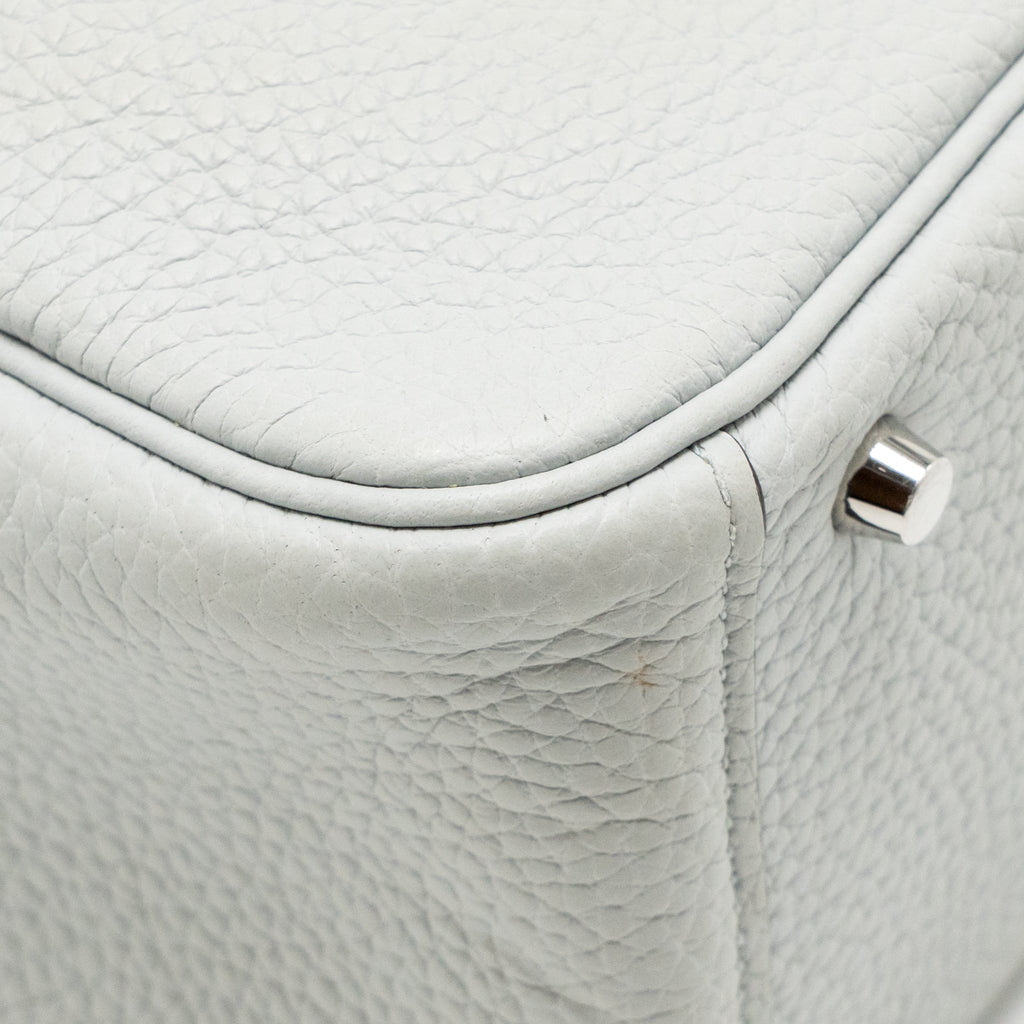 Hermes Mini Lindy Clemence blue pale SHW