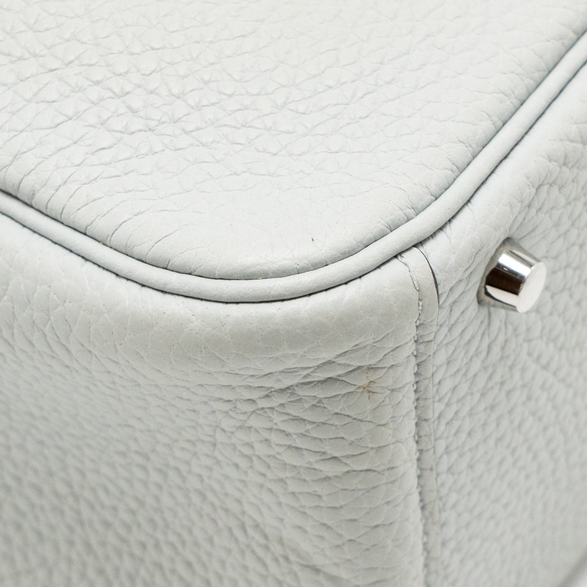 Hermes Mini Lindy Clemence blue pale SHW