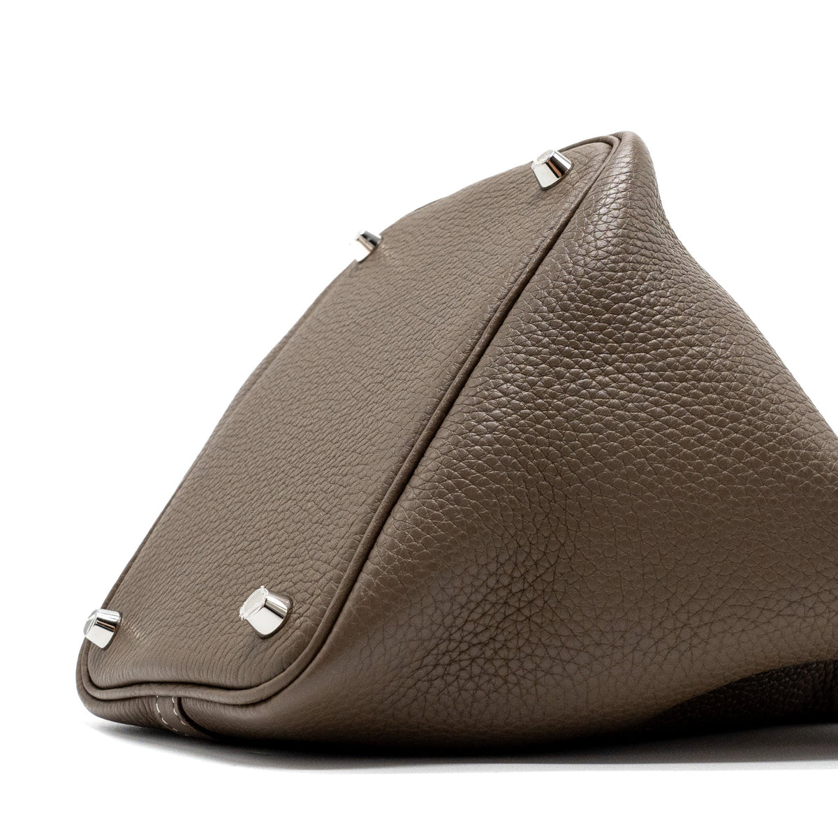 Hermes Picotin 18 Lock Bag Clemence Etoupe SHW