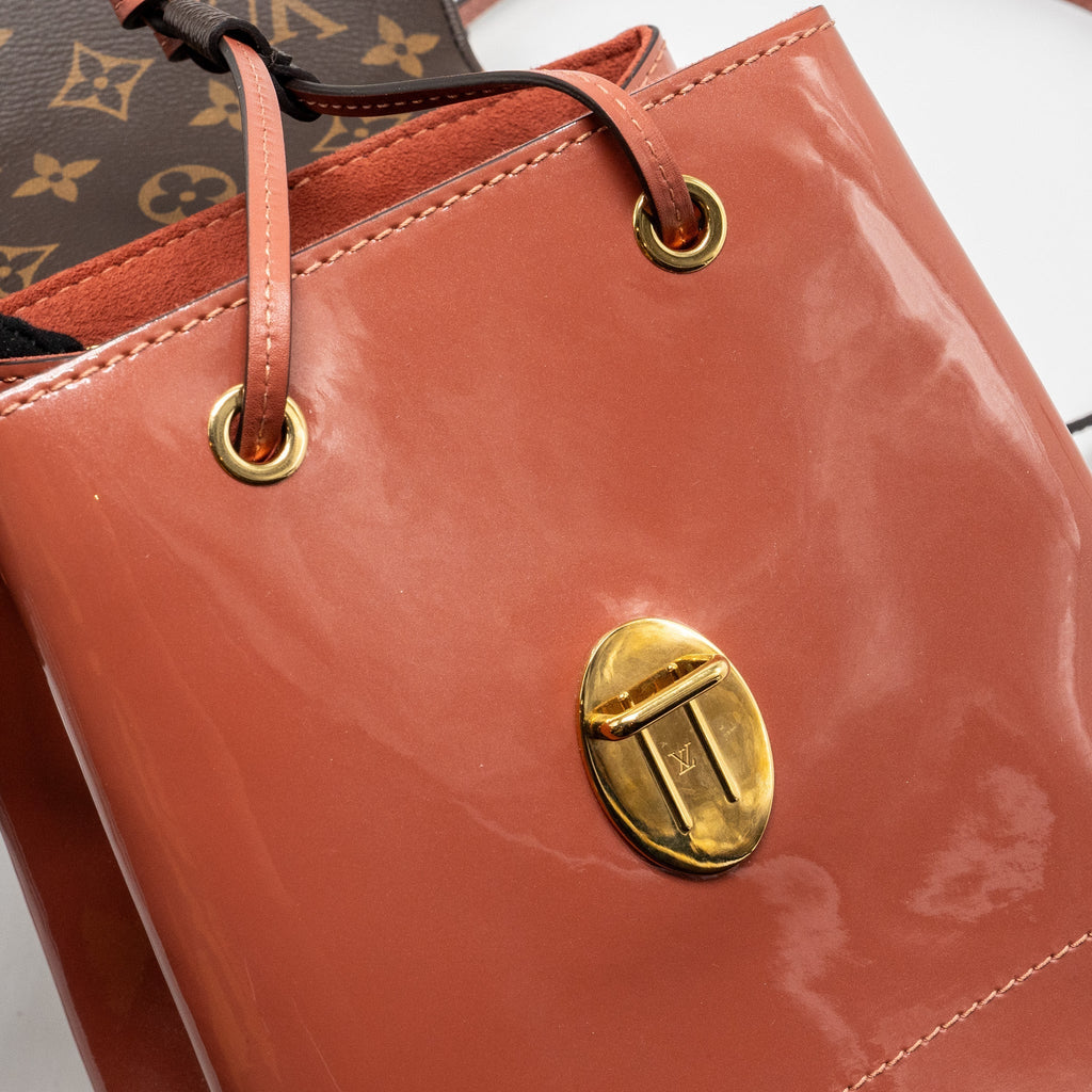 LOUIS VUITTON HOT SPRINGS BACKPACK PATENT / MONOGRAM CANVAS PINK GHW