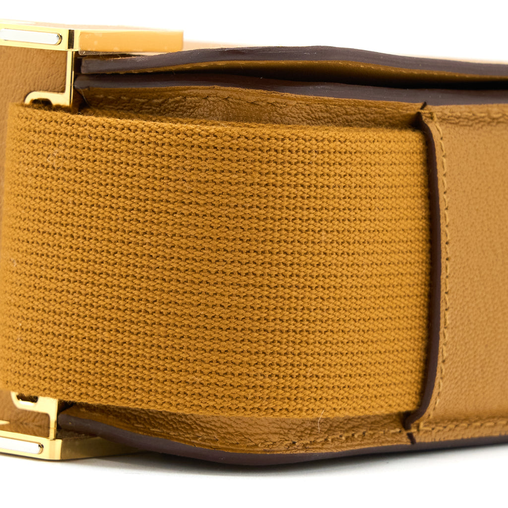 Hermes Geta Chevre Mysore Caramel GHW