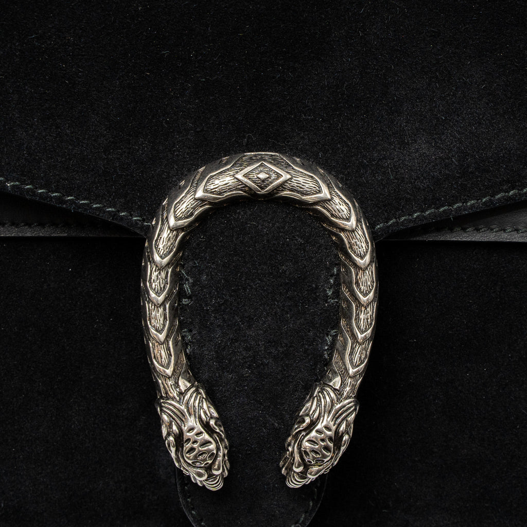 GUCCI SMALL DIONYSUS BAG SUEDE BLACK SHW