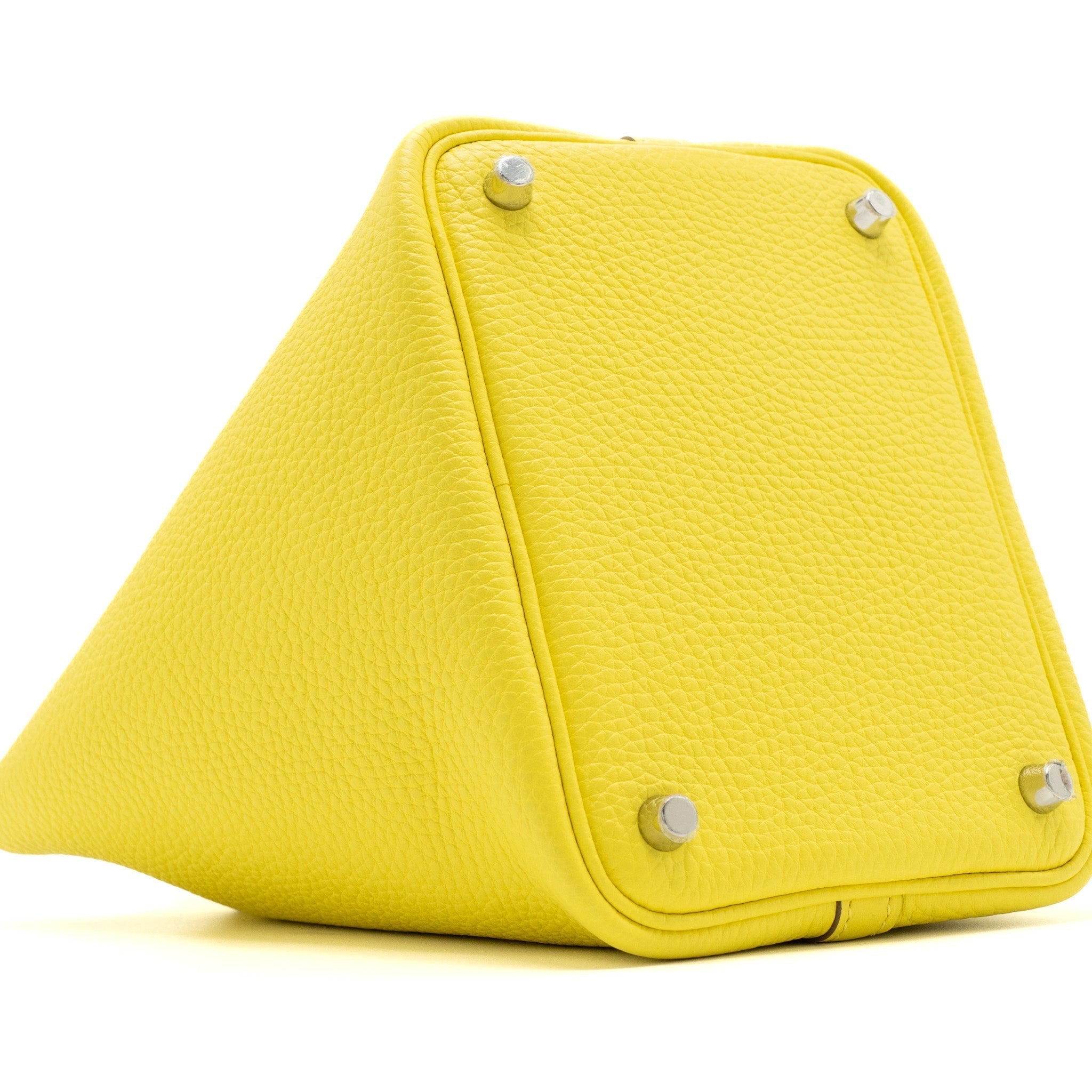 HERMES PICOTIN 18 LOCK BAG CLEMENCE LIME SHW