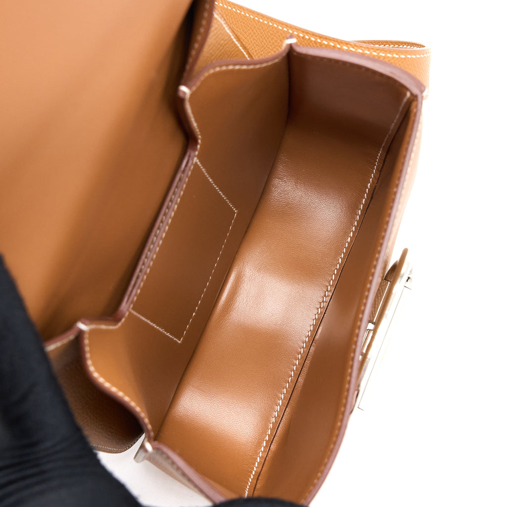 Hermes Della Cavalleria Mini Bag Epsom Gold SHW