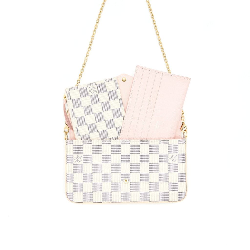 LOUIS VUITTON FELICIE POCHETTE DAMIER AZUR CANVAS