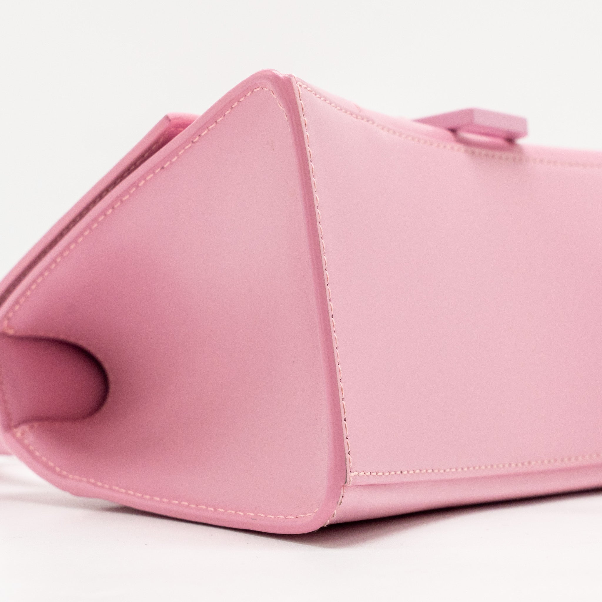 BALENCIAGA SMALL HOURGLASS BAG CALFSKIN PINK SHW