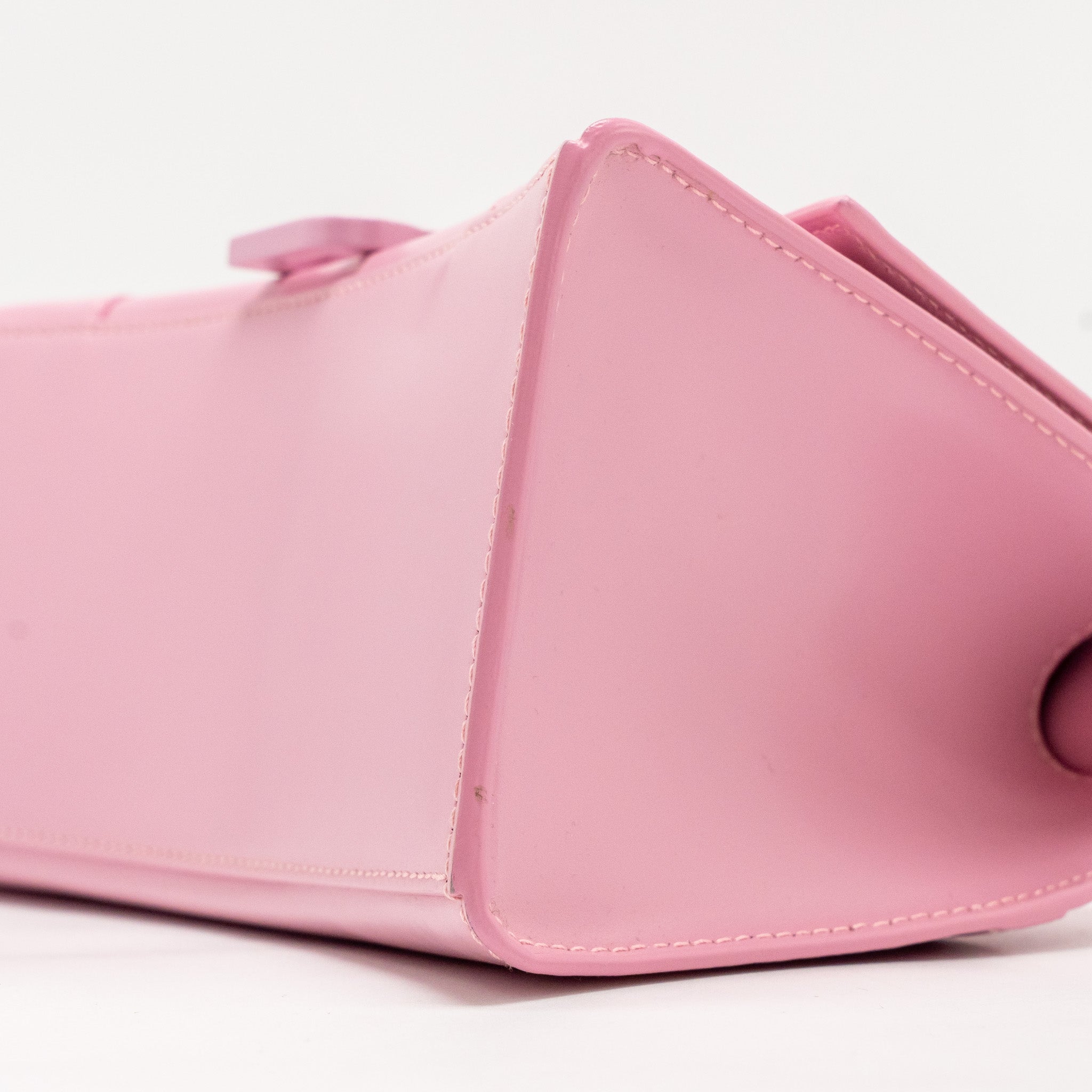 BALENCIAGA SMALL HOURGLASS BAG CALFSKIN PINK SHW