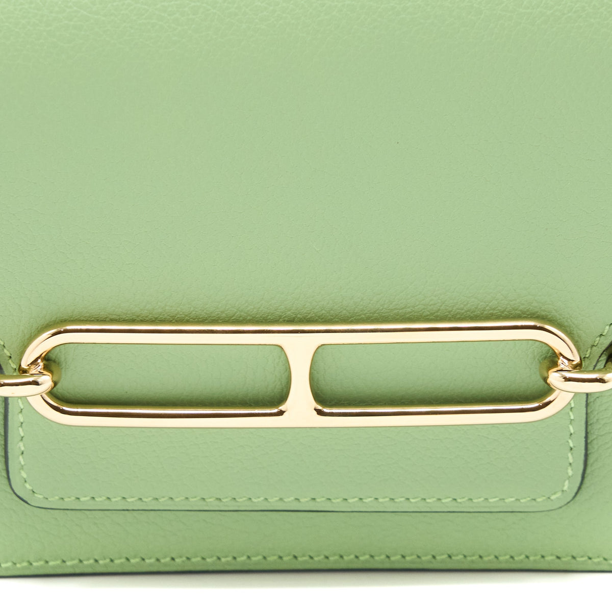 Hermes Roulis Slim Evercolor Vert Criquet GHW