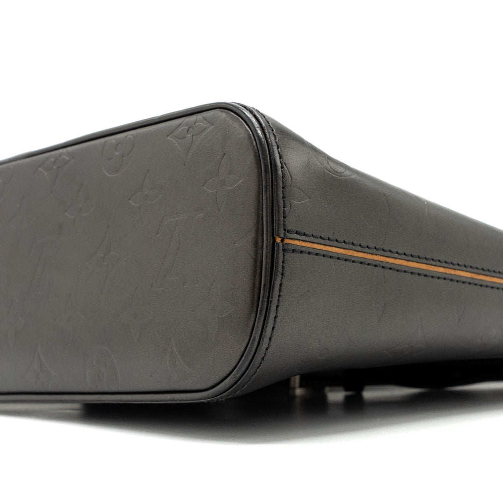 LOUIS VUITTON MESSENGER SHOULDER BAG LEATHER DARK GREY SHW