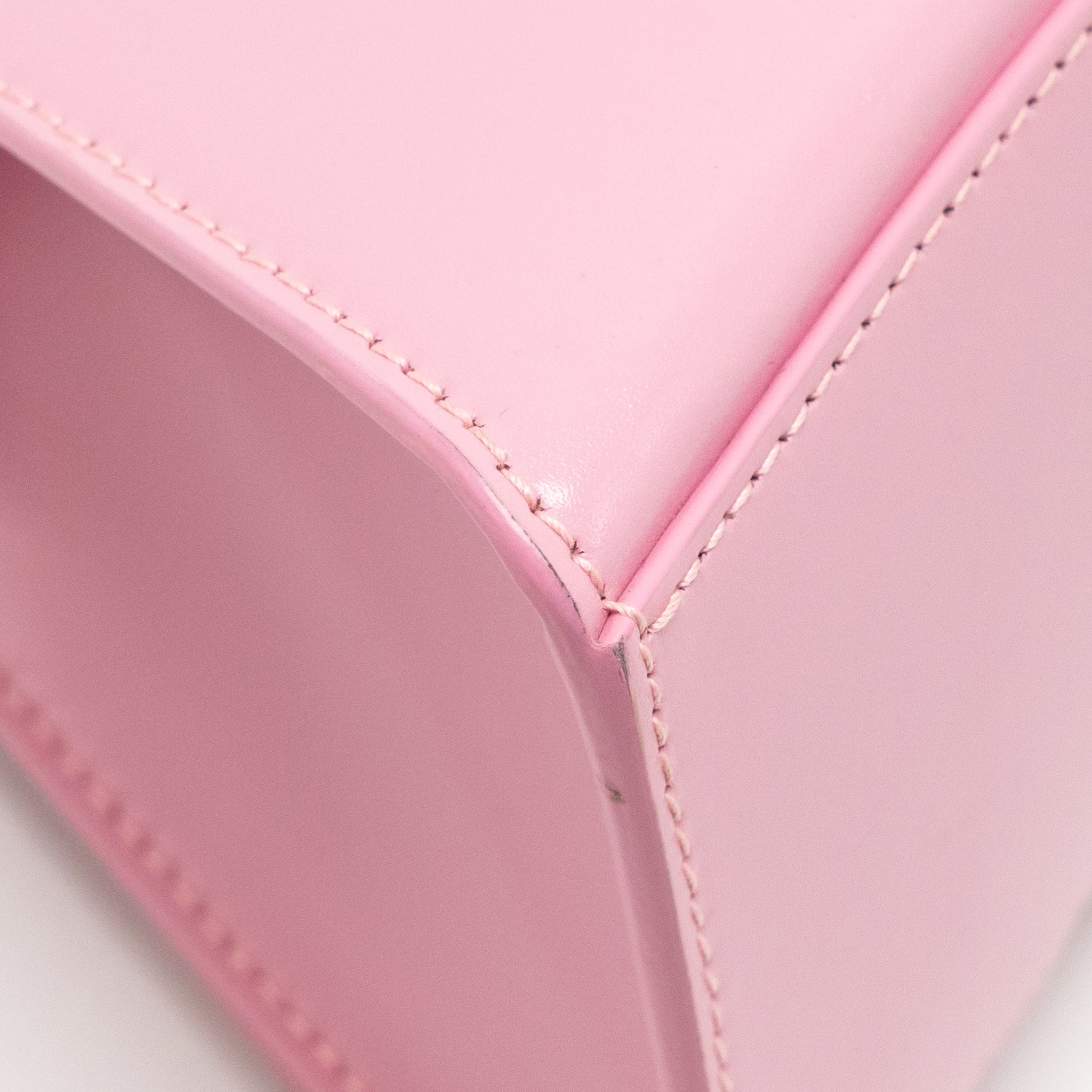 BALENCIAGA SMALL HOURGLASS BAG CALFSKIN PINK SHW
