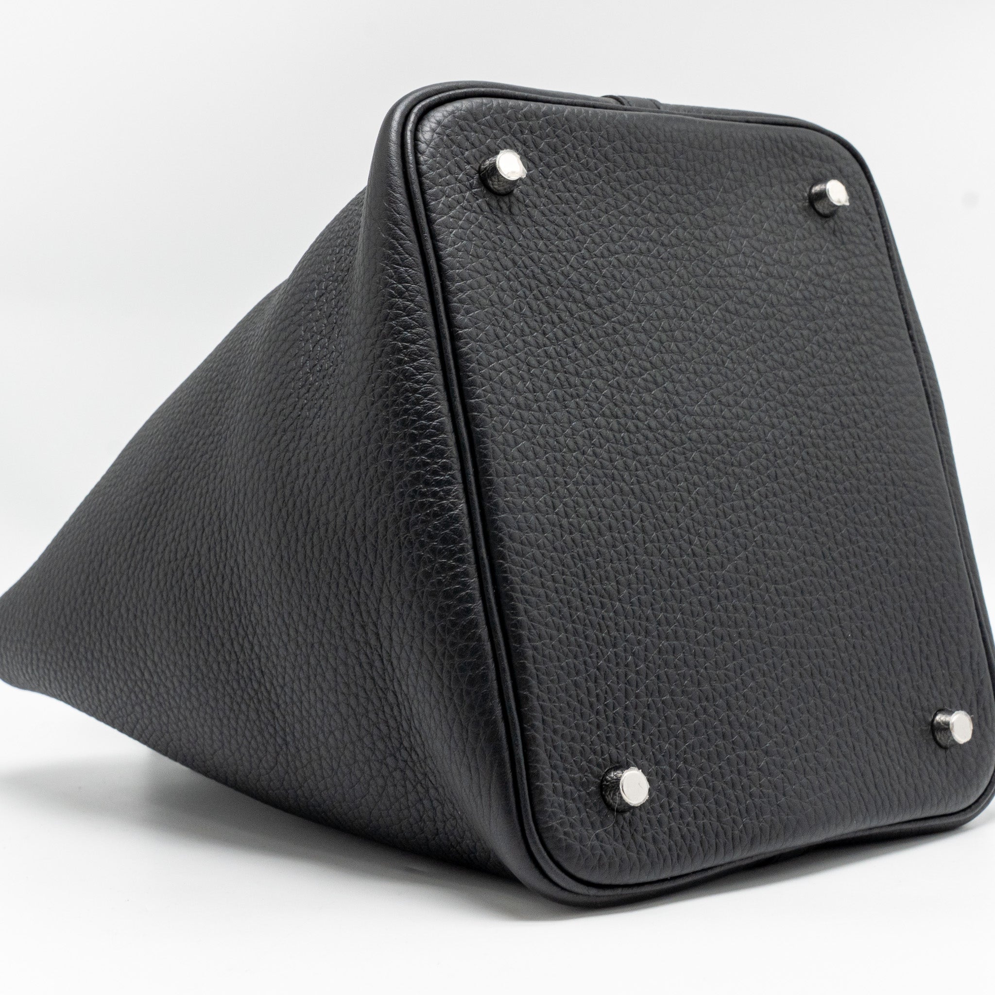 HERMES PICOTIN 22 LOCK BAG CLEMENCE BLACK SHW