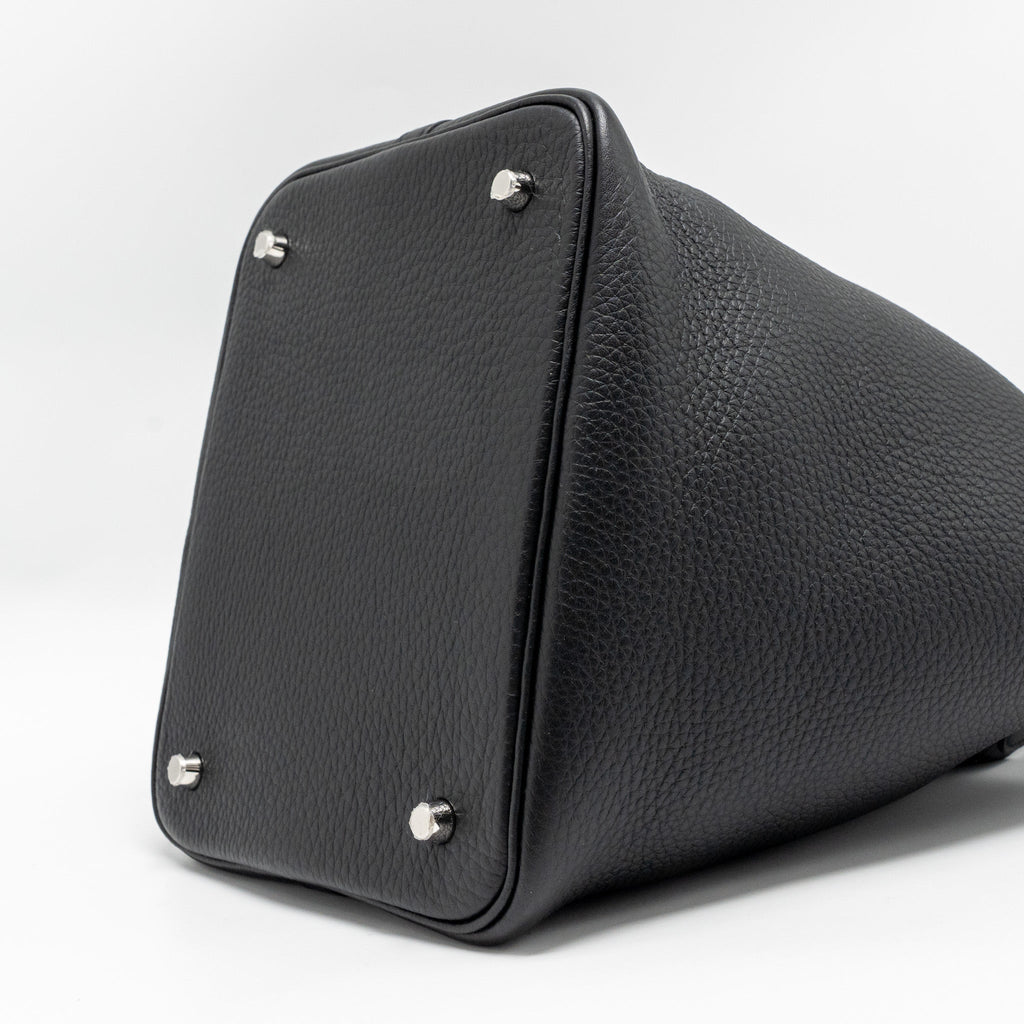 HERMES PICOTIN 22 LOCK BAG CLEMENCE BLACK SHW