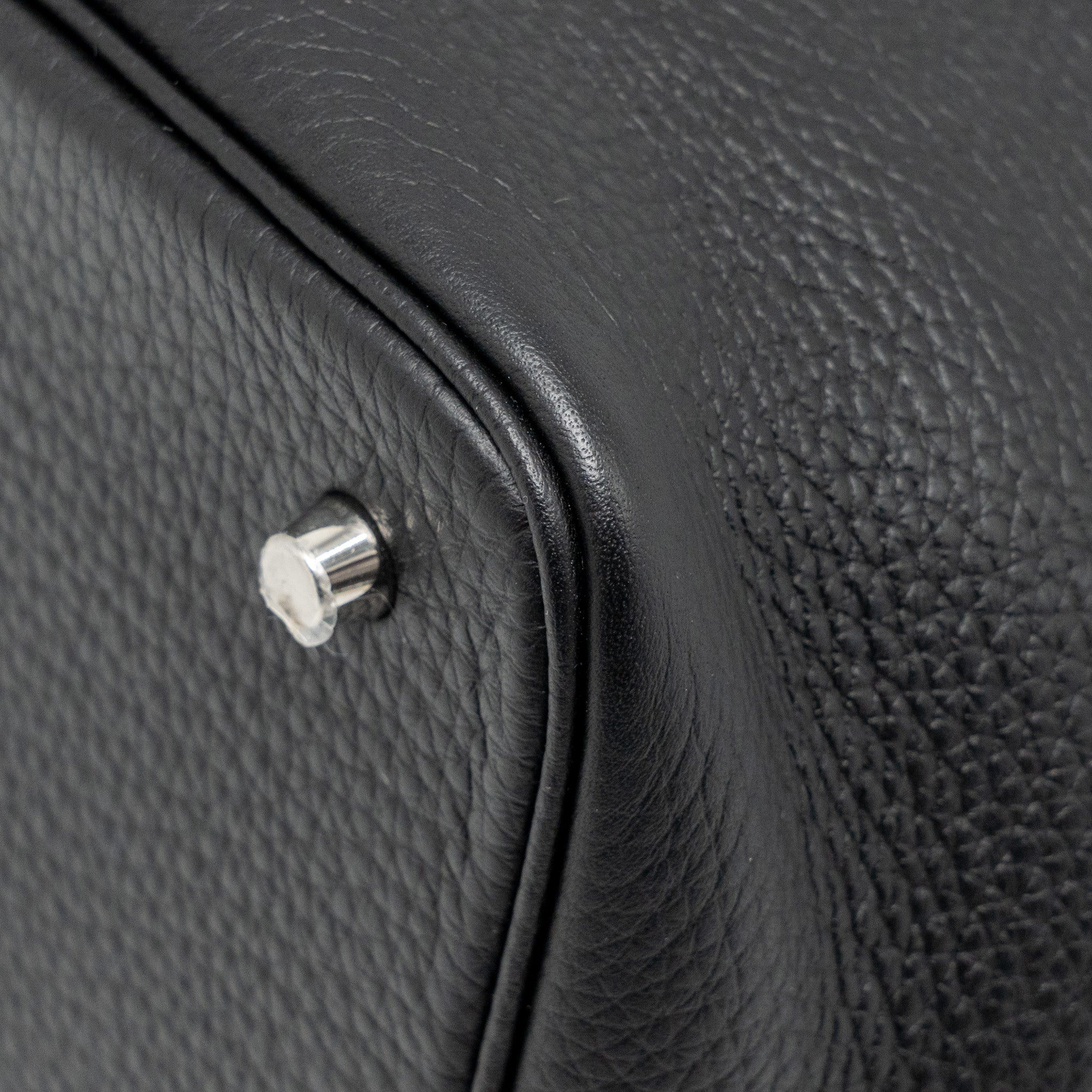 HERMES PICOTIN 22 LOCK BAG CLEMENCE BLACK SHW